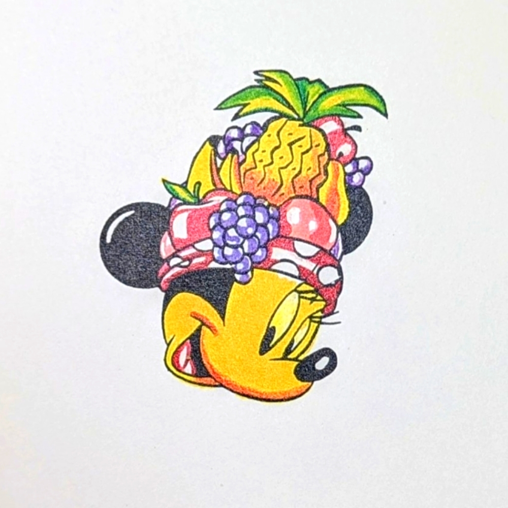 Wendy Gell Original Disney Art. Minnie Mouse As Carmen Miranda.